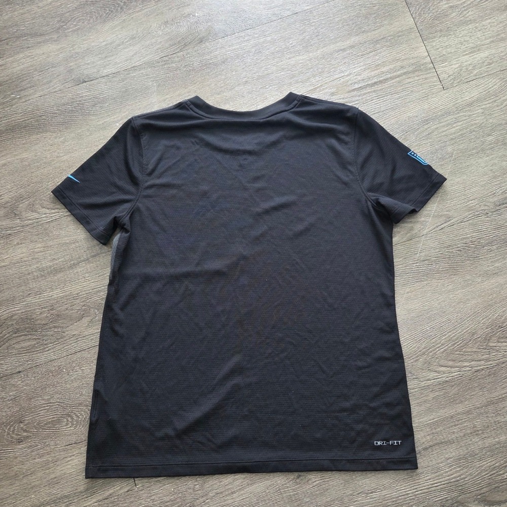 Nike Carolina Panthers NFL T-Shirt Women Medium Black Grey Dri-FIT Logo - Picture 6 of 7